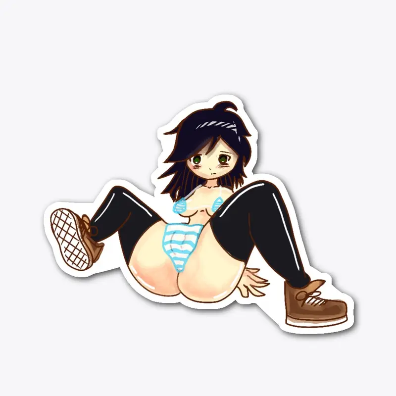 generic depression girl *sticker nsfw*